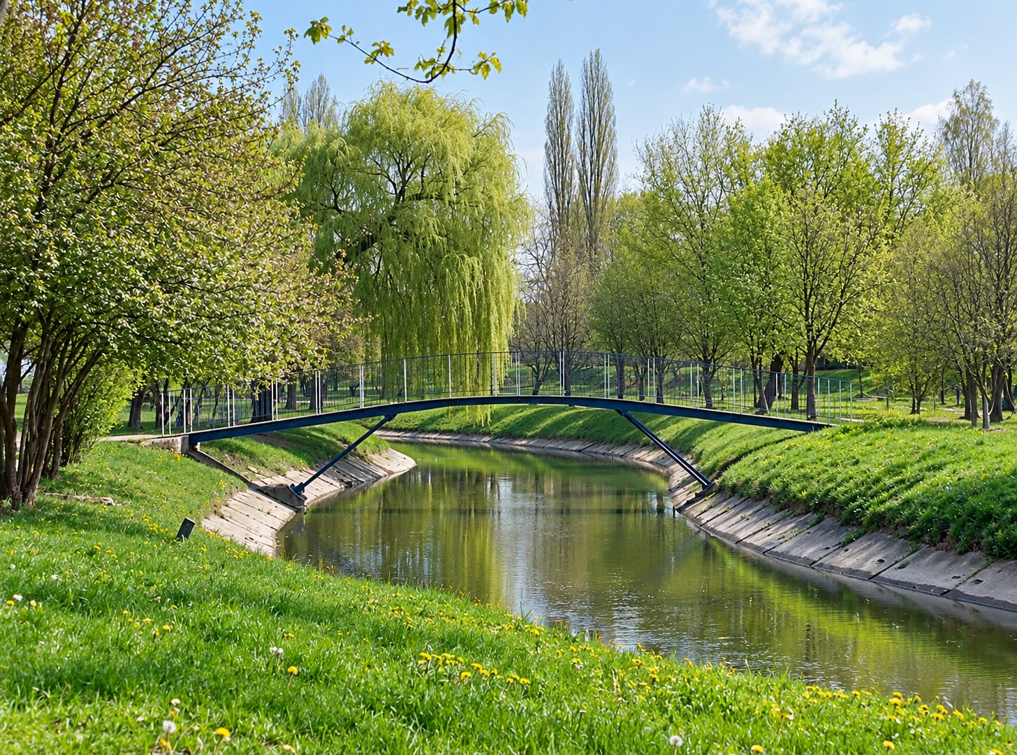 Rzeka Płonka i Park Wolności